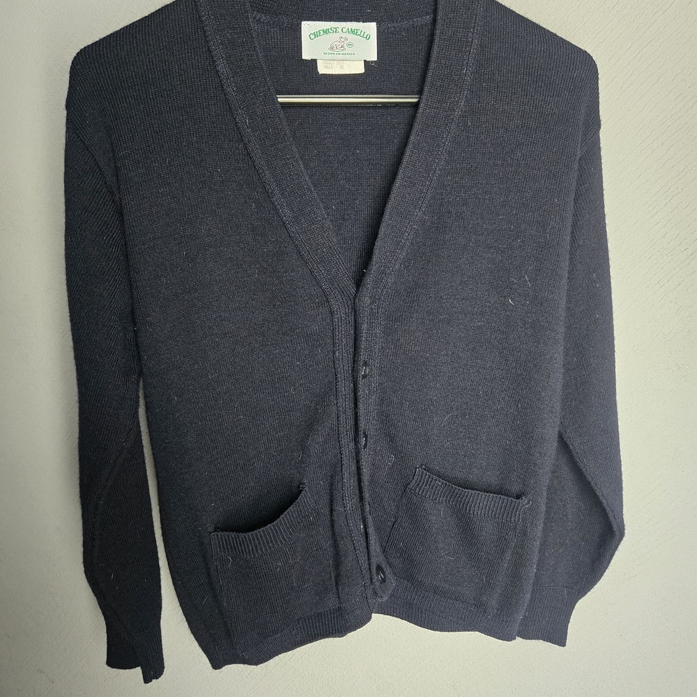 Cardigan Sweater - Dark Navy Blue